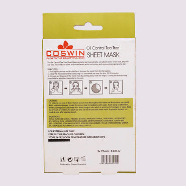 Coswin Oil Control Tea Tree Sheet Mask