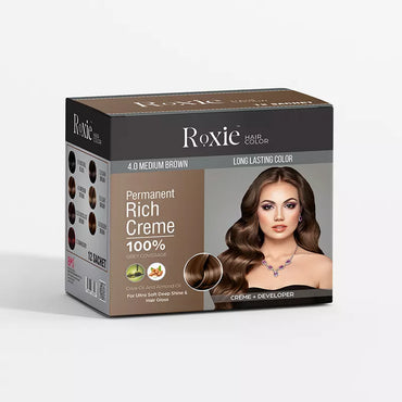 Roxie hair color box medium brown