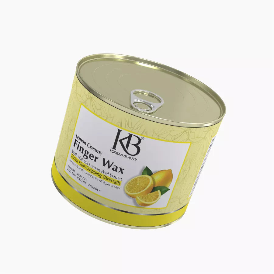 Creamy lemon finger wax