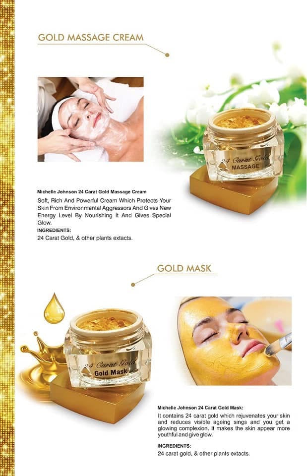 Golden facial kit pack