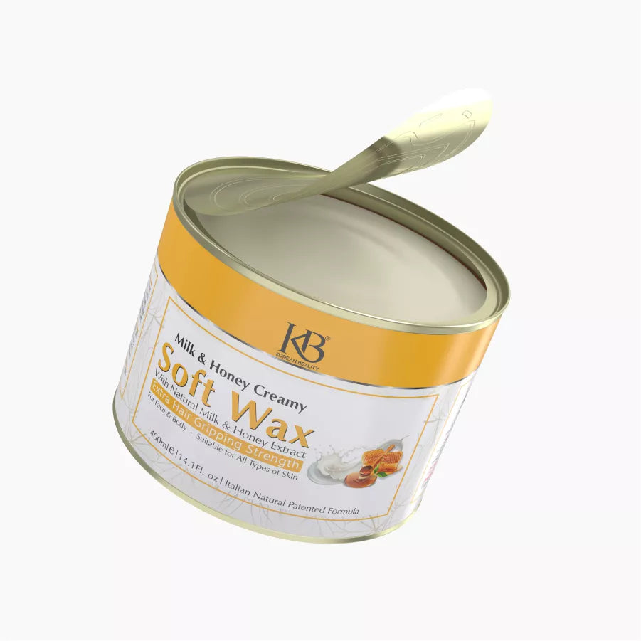 Korean beauty milk and honey soft wax