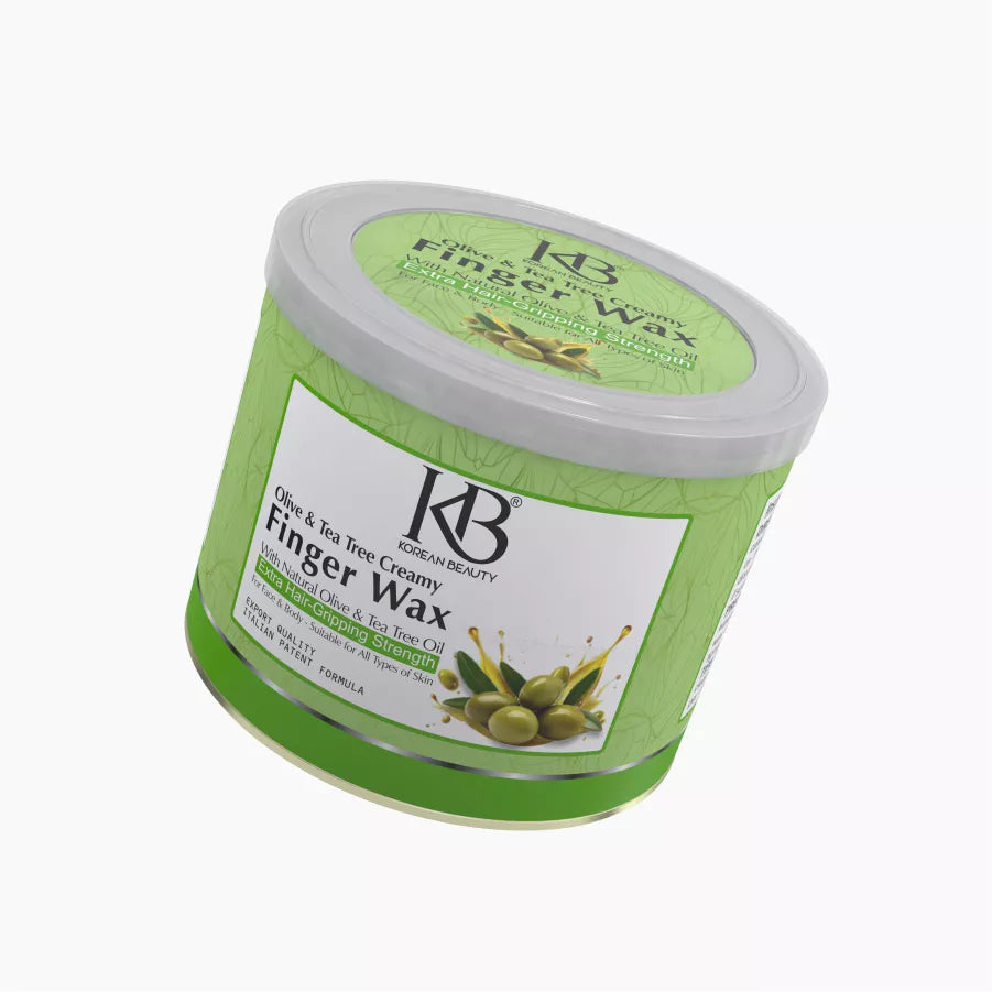 Korean beauty olive and tea tree creamy finger wax