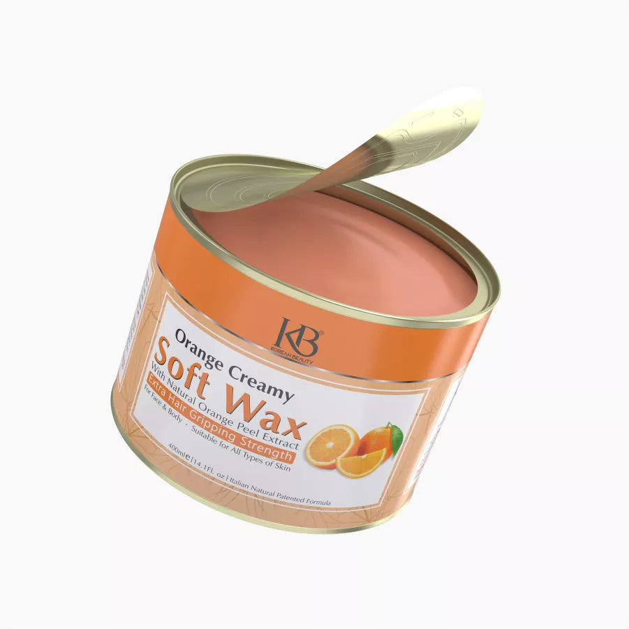 Korean beauty orange creamy soft wax
