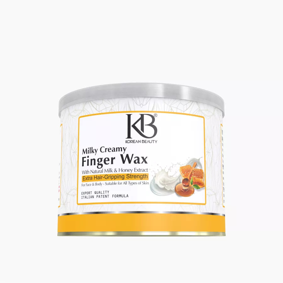 Milky creamy finger wax