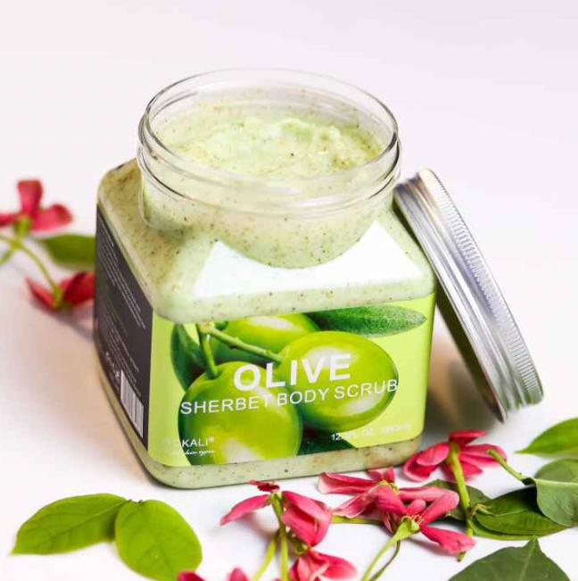 Olive body scrub