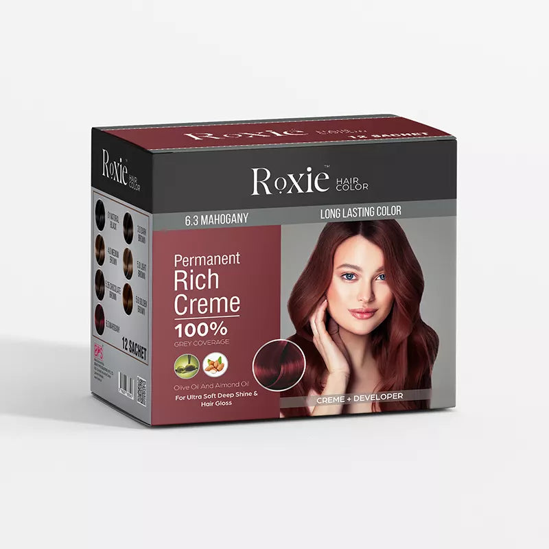 Roxie hair color box Mahogany