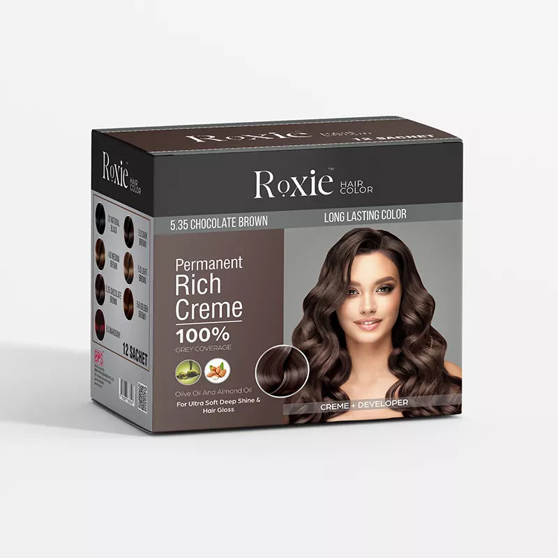 Roxie hair color box chocolate brown