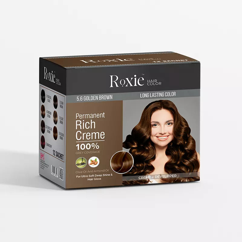 Roxie hair color box golden brown
